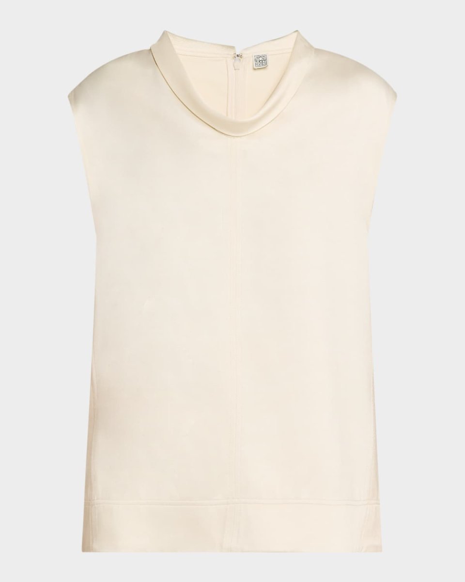 High-Neck Sleeveless Top